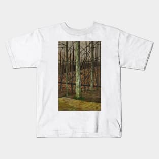 Buck Mountain in the Fall (Back Print) Kids T-Shirt